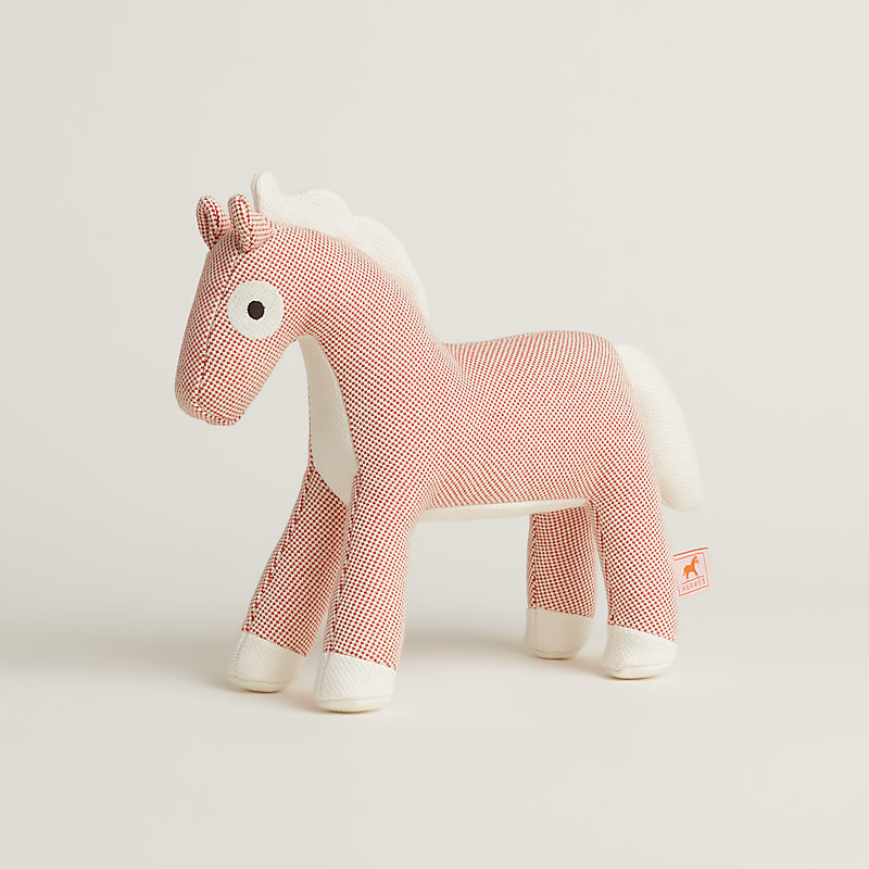 HERMES エルメス ベビーエルミー ぬいぐるみ 馬　ピンク Epopee小马公仔| Hermès - 爱马仕官网